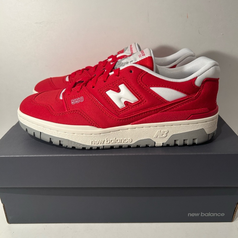 New Balance 550 Team Red